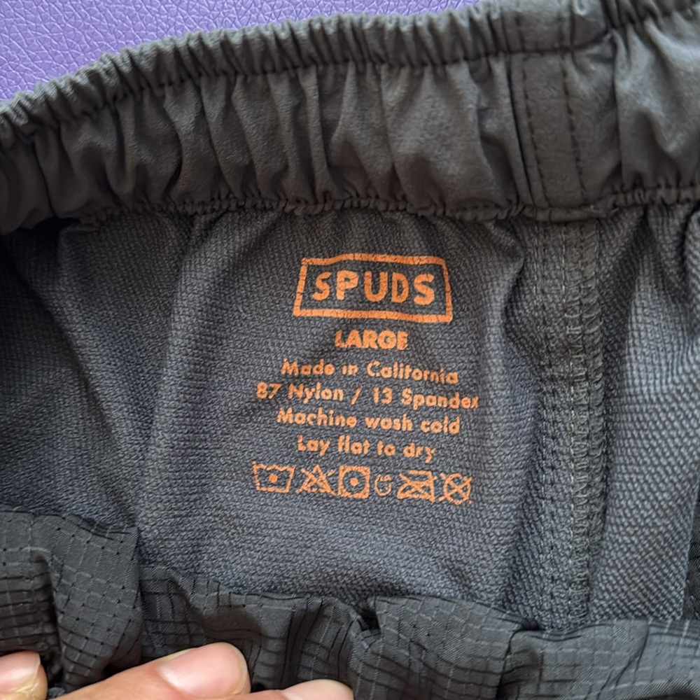 Gray Drawstring Athletic Shorts Spuds - image 2